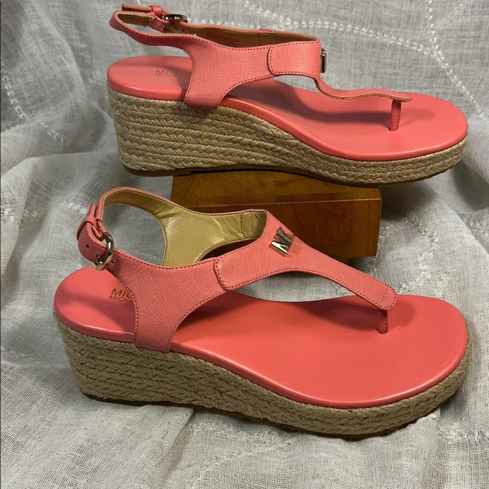 NWOT Michael Kors espadrille wedge sandal